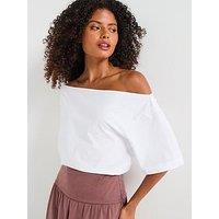 V By Very Off The Shoulder Top Co-Ord - White