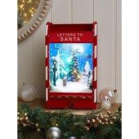 Very Home Light Up Letters To Santa Postbox Musical Christmas Scene