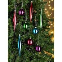 Very Home Multicolour Christmas Tree Bauble Filler Pack - Set Of 50