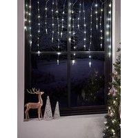Very Home Icicles Window Curtain Christmas Light