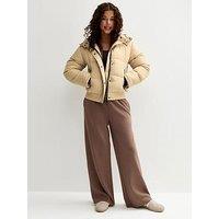 New Look 915 Girls Padded Hooded Jacket - Beige