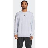 Adidas Mens Training D4T Crew Sweater - Grey
