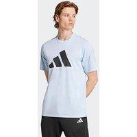 Adidas Mens Training Essentials Big Logo T-Shirt - Blue