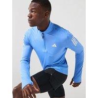 Adidas Mens Running Own The Run 1/2 Zip Top - Blue