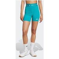 Adidas Womens Training Tech Fit 5Inch Bike Shorts - Green