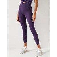 Adidas Womens Training Optime Essentials No Seam Tights - Purple
