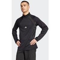 Adidas Mens Training Tech 1/4 Zip Top - Black