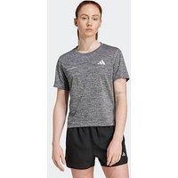 Adidas Womens Running Own The Run Melange T-Shirt - Grey