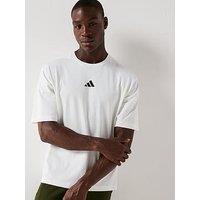 Adidas Mens Training Oversized T-Shirt - White