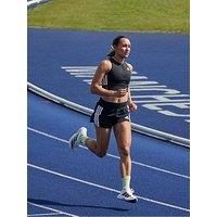 Adidas Womens Running Adizero Zip Crop Tank - Grey