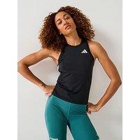 Adidas Womens Training 3 Stripe Tank - Black