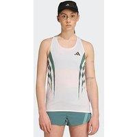 Adidas Womens Running Adizero Tank - White