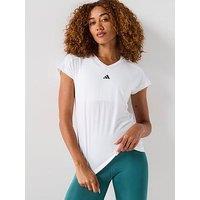 Adidas Womens Training V Neck T-Shirt - White