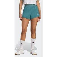 Adidas Womens Training Hyperglam Woven Shorts - Green
