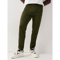Adidas Mens Training Essentials Base 3 Stripe Pants - Khaki