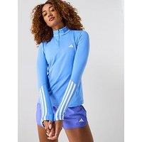 Adidas Womens Training Hyperglam 1/4 Zip Top - Blue