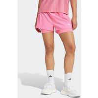 Adidas Womens Running Own The Run 2In1 Shorts - Pink