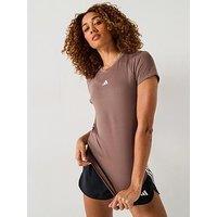 Adidas Womens Training Hyperglam T-Shirt - Brown