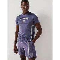 Adidas Mens Training D4T Heritage T-Shirt - Blue