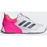 Adidas Womens Training Dropset 3 Trainers - White / Pink