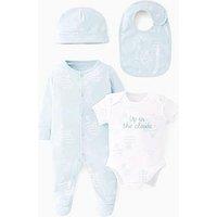 The Very Collection Baby Boys Up In Clouds Layette - Blue