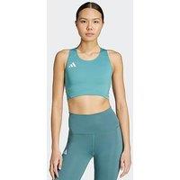 Adidas Womens Running Adizero Crop Top - Green