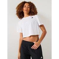 Adidas Womens Training Crop Tank - White