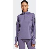 Adidas Womens Running Own The Run 1/2 Zip Top - Violet
