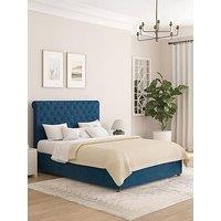 Aspire Zahra Velvet Ottoman Bedframe - Bed Frame Only