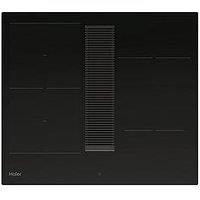 Haier I Dual Series 6 Haih6Iescf Induction Hob With Extractor, Black - Hob With Installation