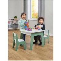 Liberty House Kids 4-In-1 Play Table And Two Chairs Set