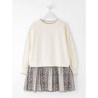 The Very Collection Girls 2 In 1 Sweat Dress - Print
