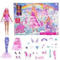 Barbie Advent Calendar With Fashion Doll & 24 Surprise Toy Accessories Including Unicorn & Pets