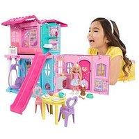 Barbie Chelsea Pop-Up Doll House With Doll & 15+ Accessories, House Expands To 17+ X 13+ Inches