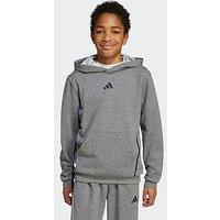 Adidas Boys Junior Training Game & Go Hoodie - Grey