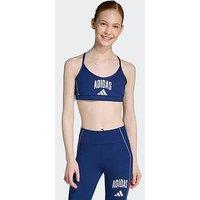 Adidas Girls Junior Training Collegiate Sports Bra - Blue