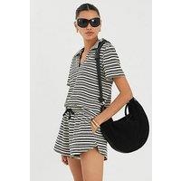 River Island Stripe Shorts - Cream