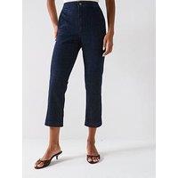 V By Very Fitted Capri Jeans - Dark Wash