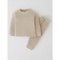 The Very Collection Baby Boys Knit Jog Set - Brown