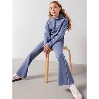 The Very Collection Girls Loose Fitting Soft Touch Top And Wide Leg Trouser Set - Blue