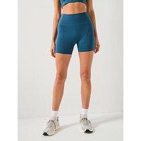 Girlfriend Collective Womens Training Pocket Run Shorts - Blue