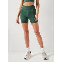 Girlfriend Collective Womens Training Pocket Run Shorts - Green