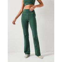 Girlfriend Collective Womens Training Flare Legging - Green