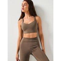 Girlfriend Collective Womens Training Float Riley Sweetheart Bra - Brown