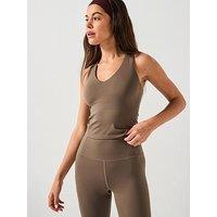 Girlfriend Collective Womens Training Float Zoe Tank - Brown