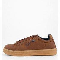 Jack & Jones Haven Tumble And Nubuck Trainers - Brown