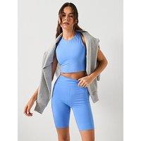 Girlfriend Collective Womens Training Dylan Bra - Blue