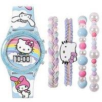 Hello Kitty Digital Watch And Bracelet Set