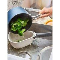 Joseph Joseph Droplet Large White Colander With Folding Handle