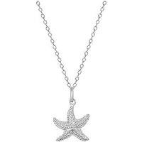 Seol + Gold Sterling Silver Starfish Charm Necklace